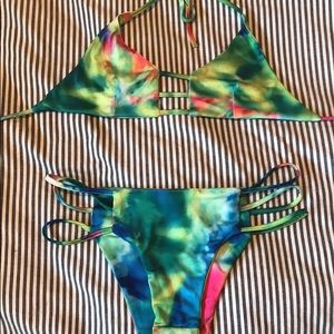 tie dye swimsuit
